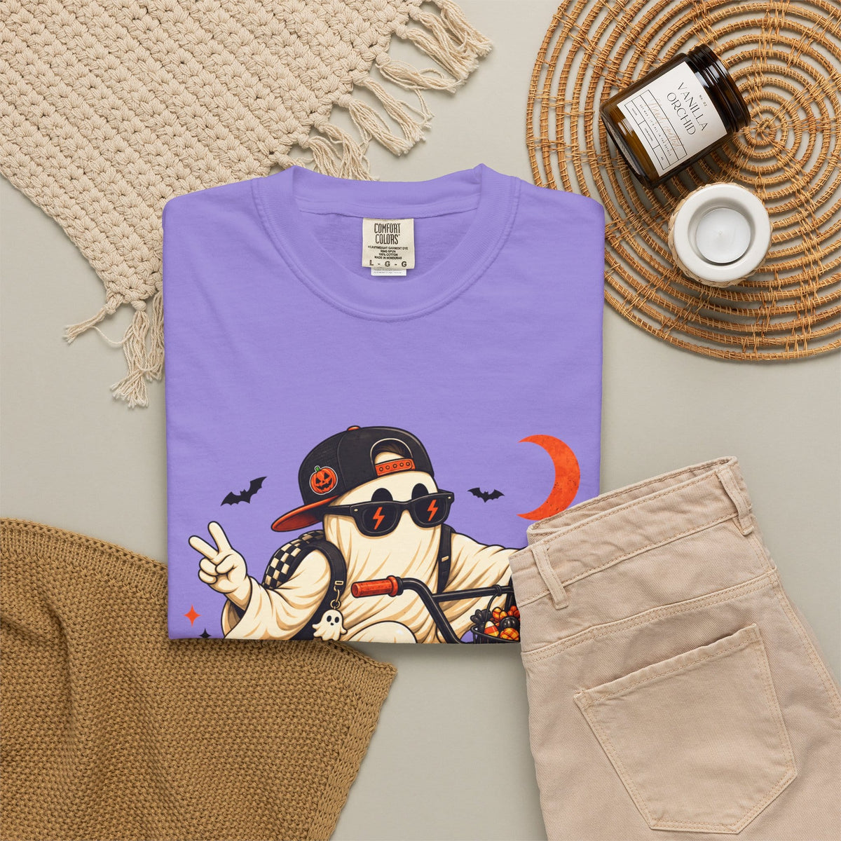Gangster Mask Unisex Garment-Dyed T-shirt image 52
