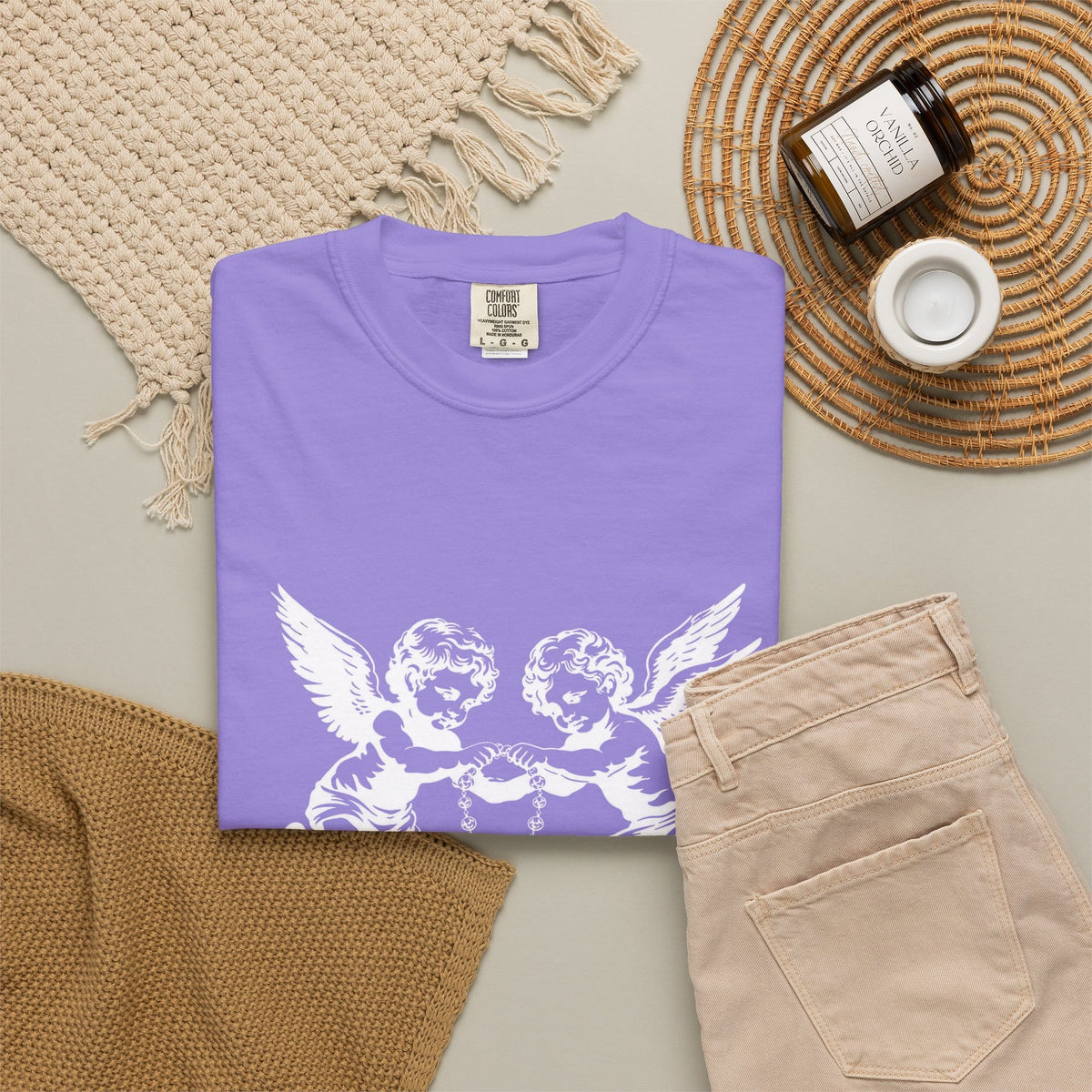 Heavenly Guardians Unisex Garment-Dyed T-shirt image 52