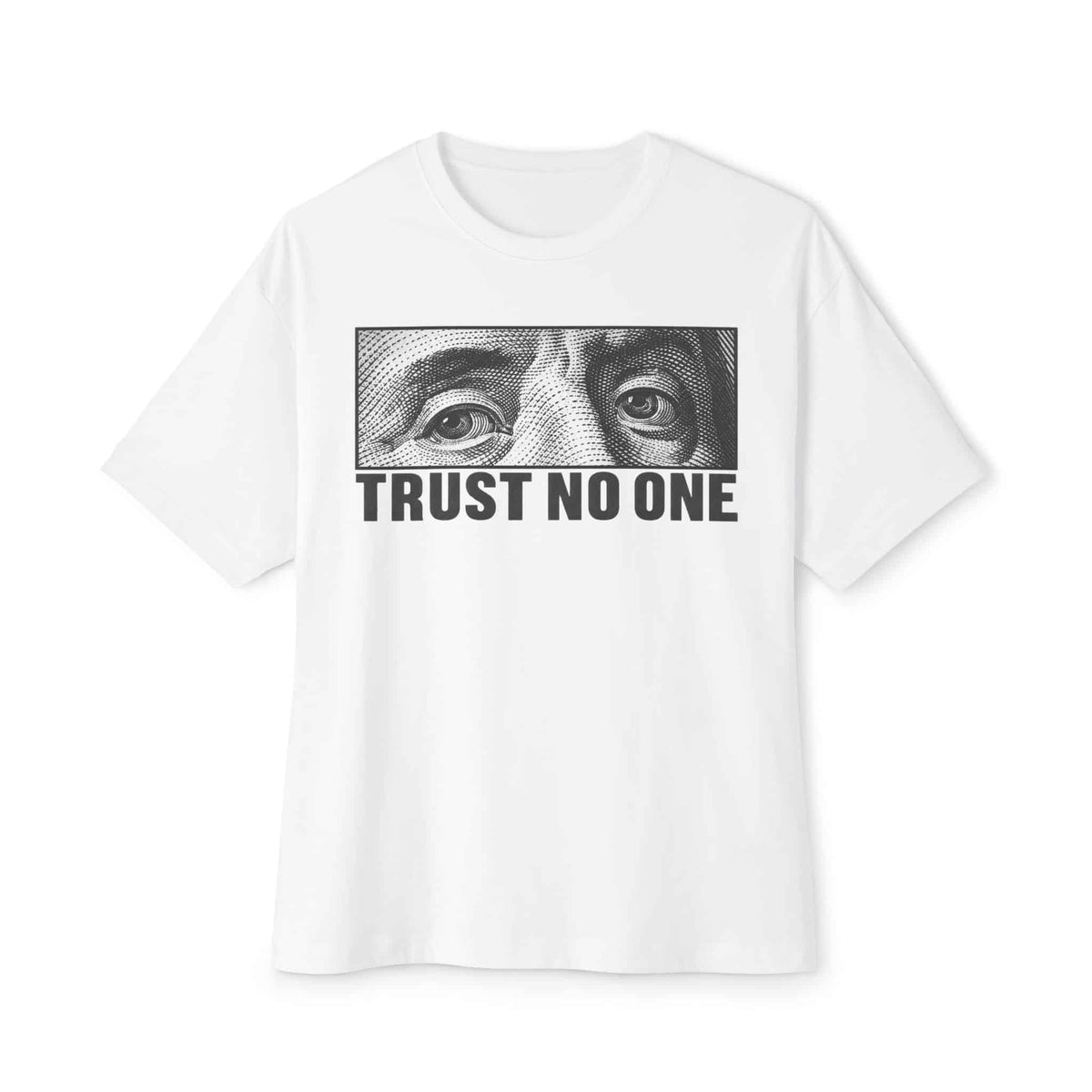 Graphic Print Unisex Oversized Boxy Tee - POD0039 - White, 2XL image