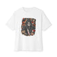 Halloween Horror Unisex Oversized Boxy Tee - White, L image