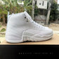 AJ 12 Triple White Shoes Sneakers - nk0004696 image 3