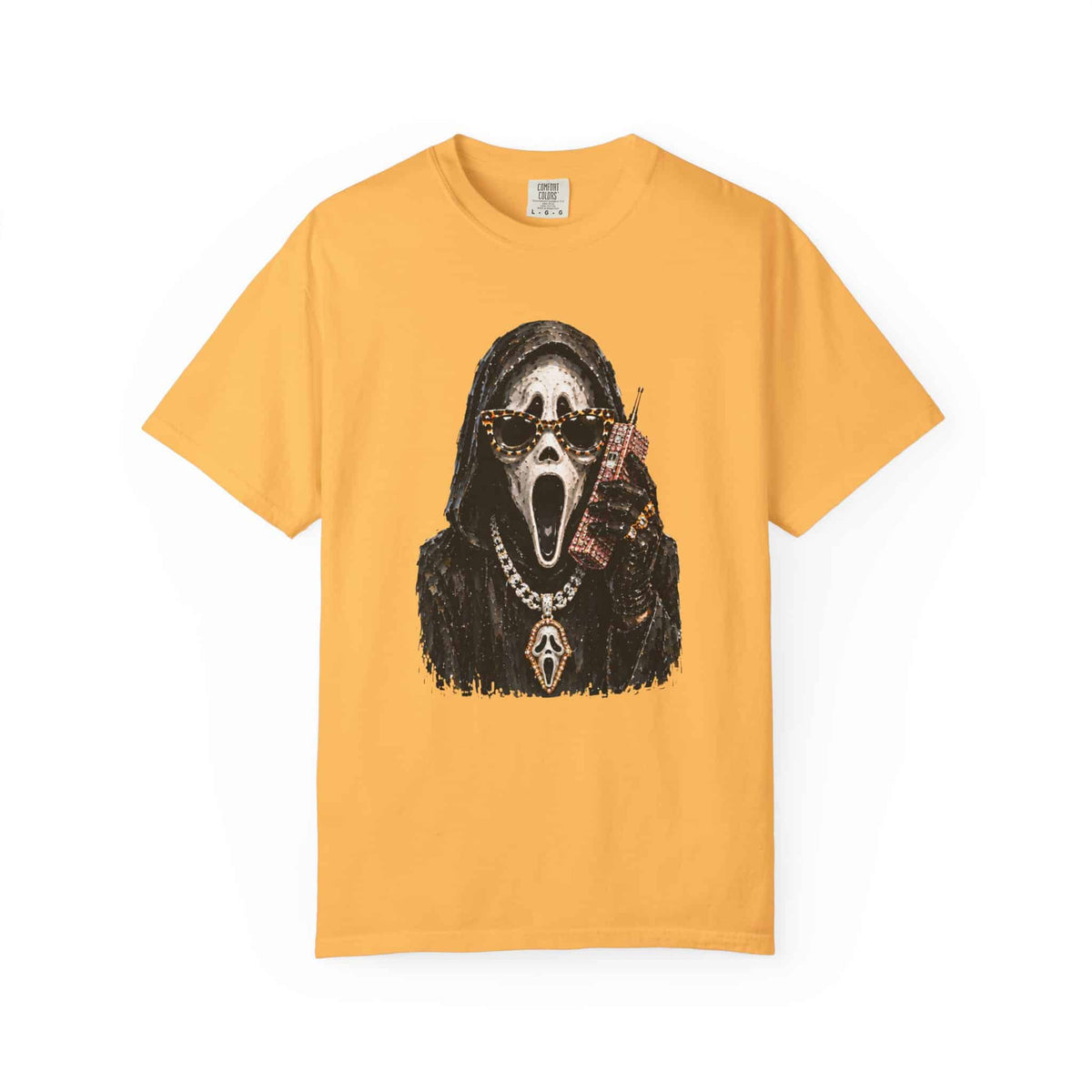 Halloween Ghostface Unisex Garment-Dyed T-shirt image