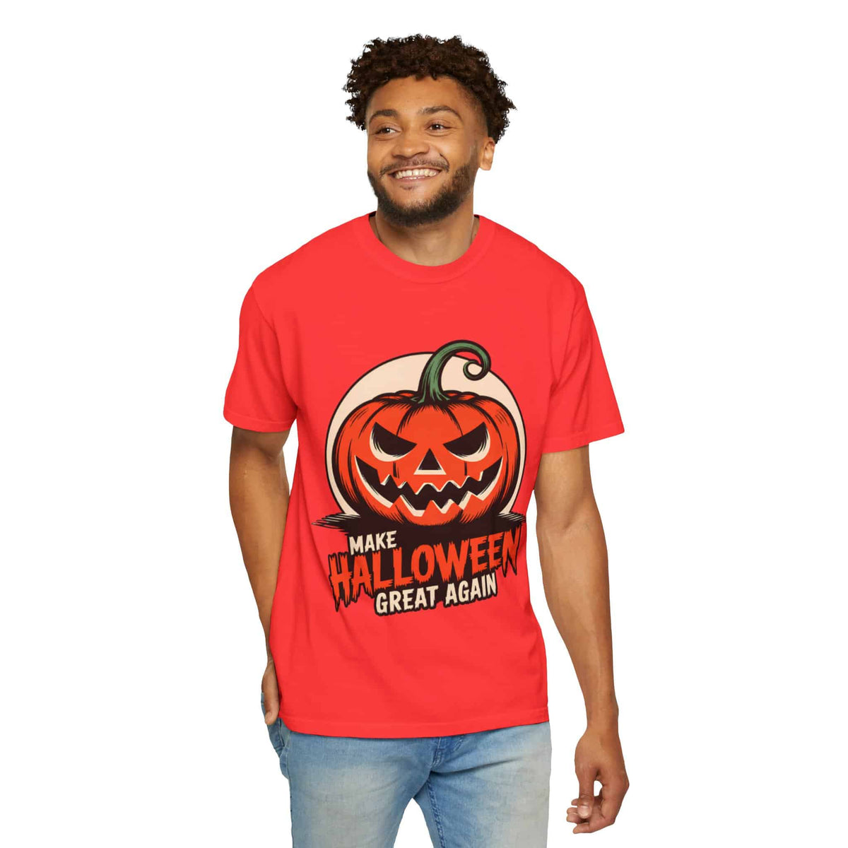 Make Halloween Great Again Unisex Garment-Dyed T-shirt image 102