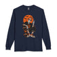 Retro Skater Skeleton Halloween Long Sleeve T-Shirt image