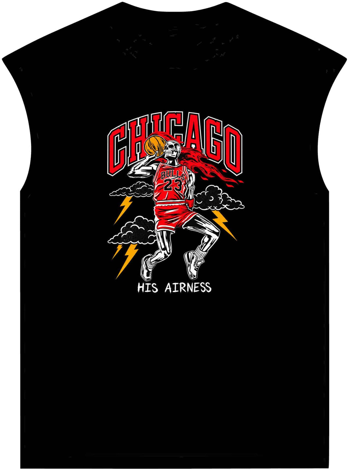 Graphic Print Unisex Garment-Dyed Muscle Tee – POD0038 image 0