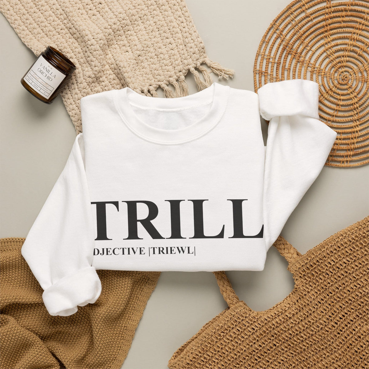 Trill Definition Crewneck Sweatshirt image 3