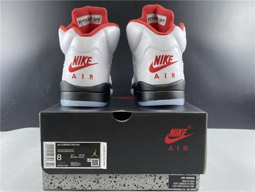 AJ 5 Fire Red Silver Tongue (2020) Shoes Sneakers - nk0000787 image 13