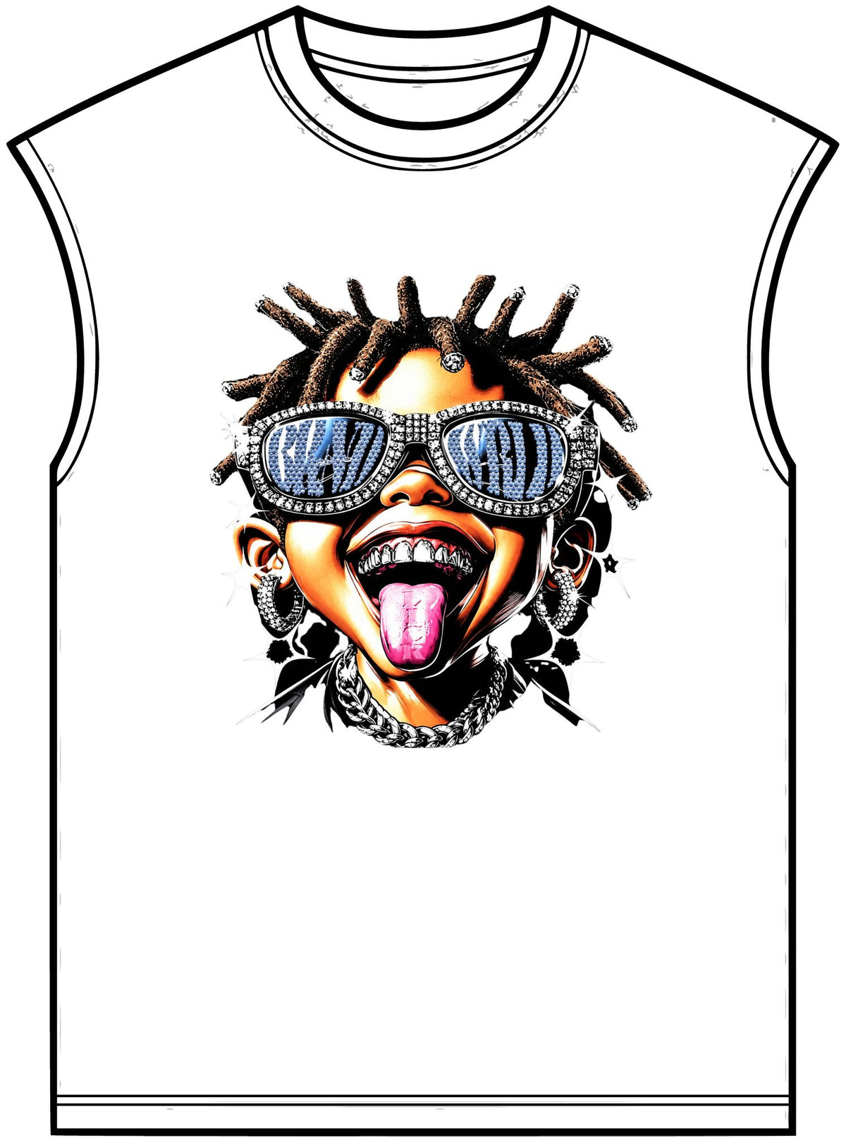 Diamond Drip Unisex Garment-Dyed Muscle Tee image