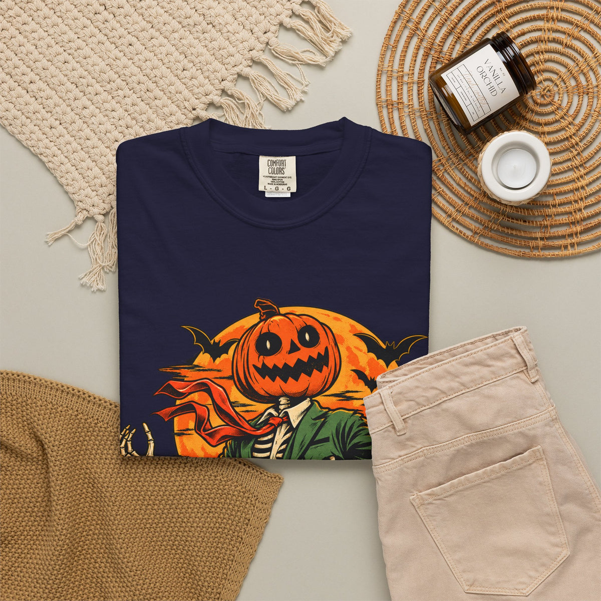 Spooky Season Unisex Garment-Dyed T-shirt image 78