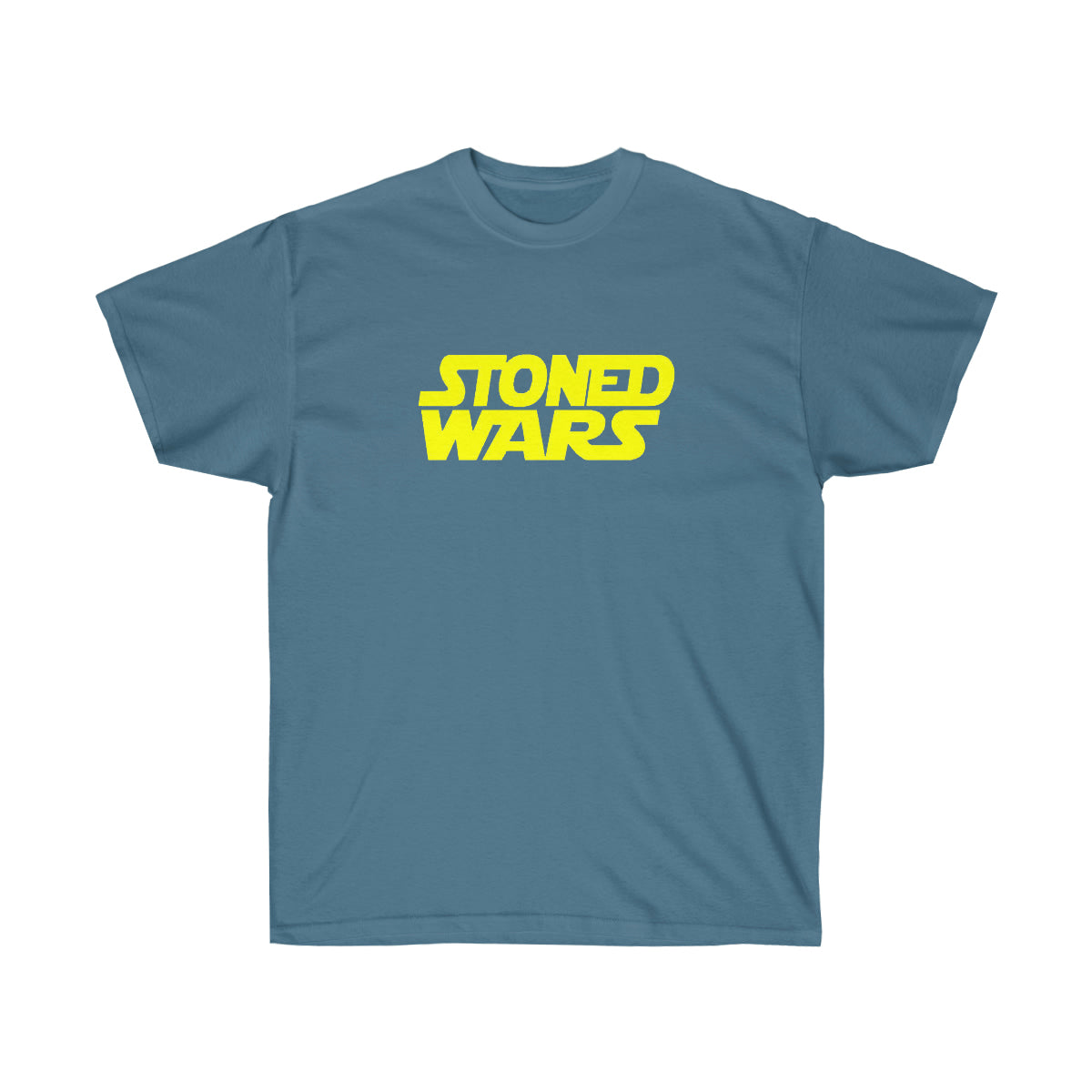 Stoned Yellow Wars Men T-Shirt - Indigo Blue, 2XL image