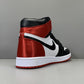 AJ 1 Retro High Satin Black Toe Shoes Sneakers - nk0000079 image 9