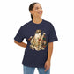 Hunting Season Spooky Camo Mallards Unisex Oversized Boxy Tee image 32
