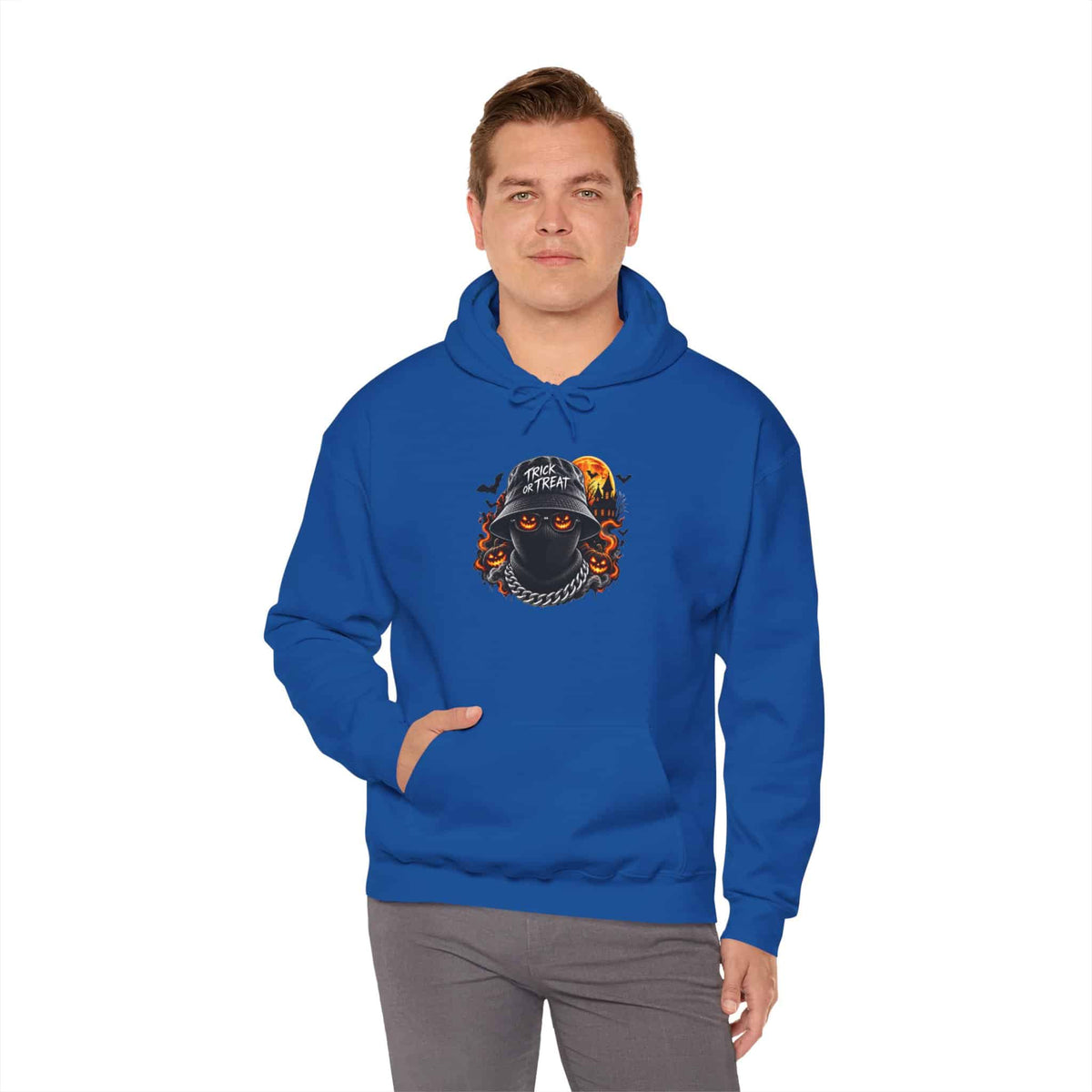 Spooky Streetwear Masked Hooded Sweatshirt image 66