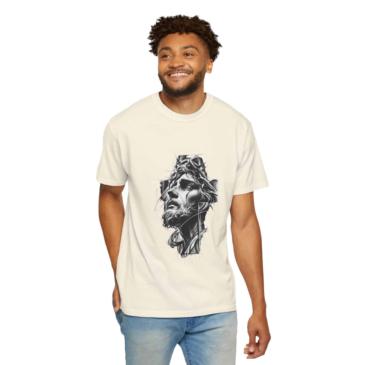 Crown of Faith 2 Unisex Garment-Dyed T-shirt image 23