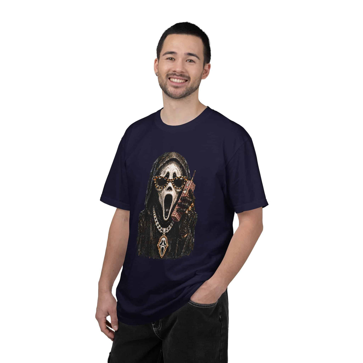 Halloween Ghostface Unisex Garment-Dyed T-shirt image 81