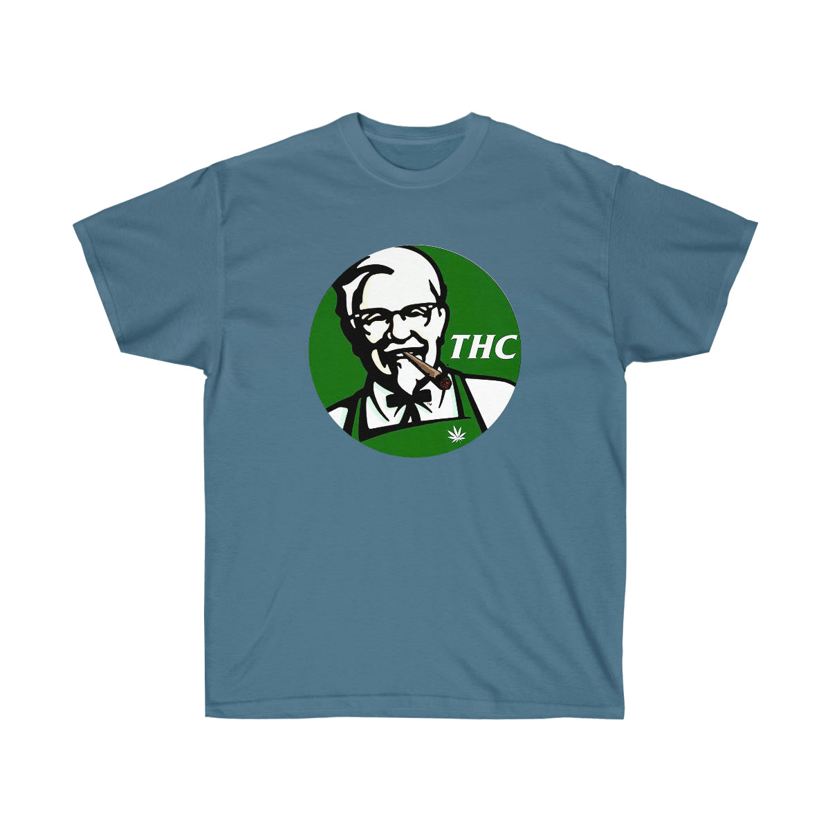 THC King Green Men T-Shirt - Indigo Blue, 2XL image
