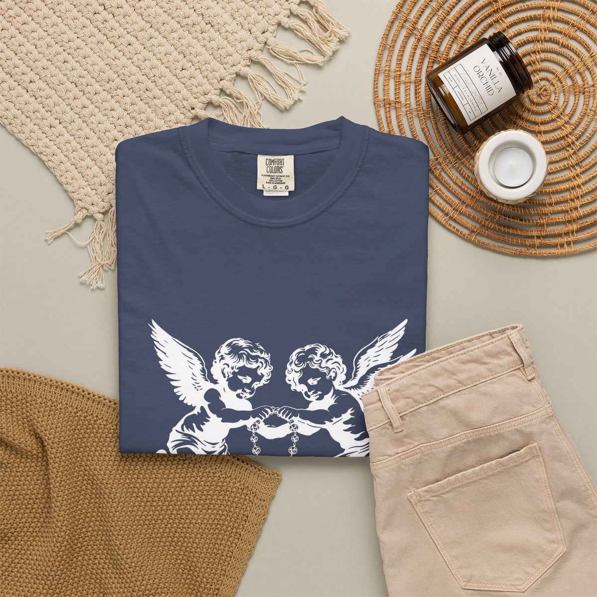 Heavenly Guardians Unisex Garment-Dyed T-shirt image 73