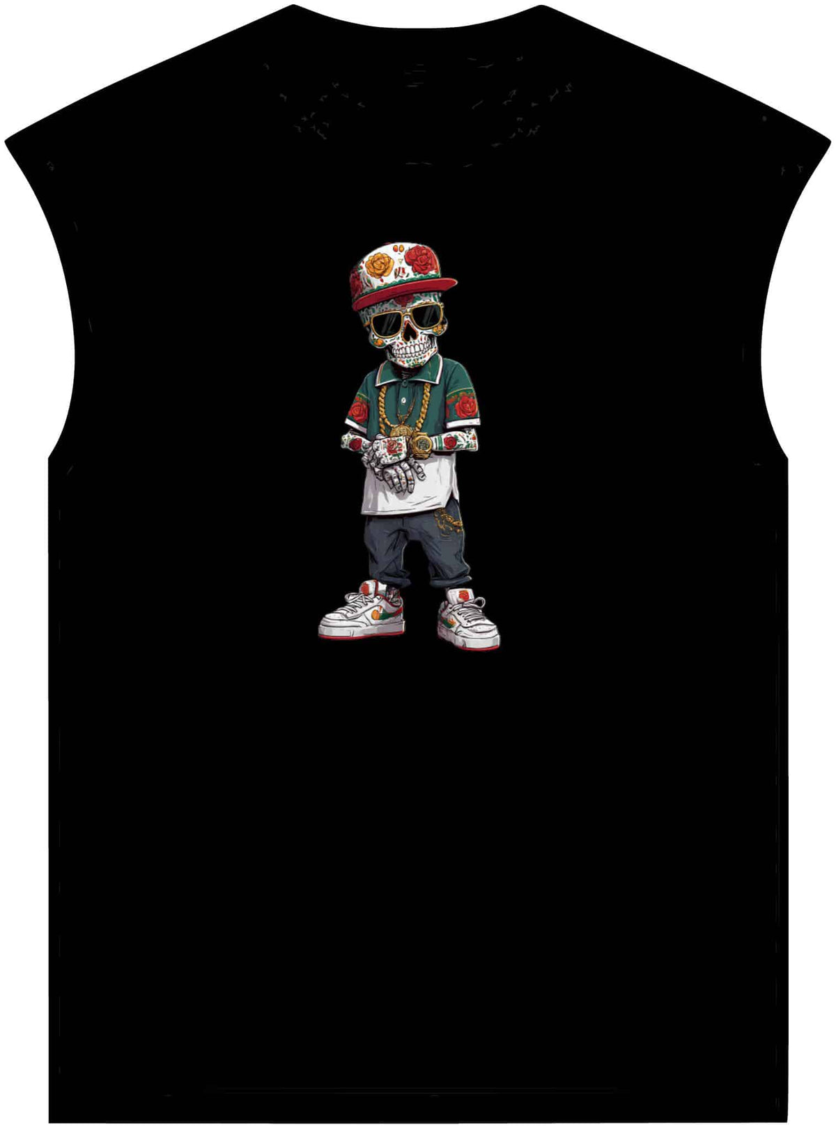 Skull Luxury Unisex Garment-Dyed Muscle Tee image 0