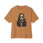 Halloween Ghostface Unisex Oversized Boxy Tee - Toast, XL image