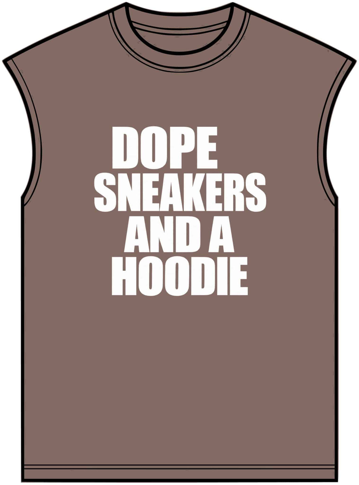 Graphic Print Unisex Garment-Dyed Muscle Tee – POD0036 image