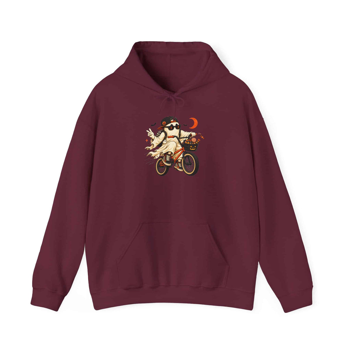 Ghost Rider BMX Hooded Sweatshirt - 4XL, Maroon image