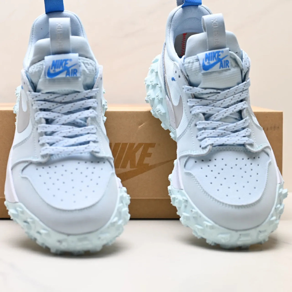 AJ 1 Low Element Gore-Tex Glacier Blue Silver Shoes Sneakers - nk0004988 image 11