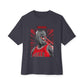 Graphic Print Unisex Oversized Boxy Tee - POD0032 - Dark Grey, XL image
