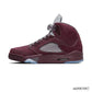 AJ 5 Burgundy Shoes Sneakers - nk0003082 image 1