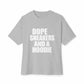 Graphic Print Unisex Oversized Boxy Tee - POD0036 - Athletic Heather, M image