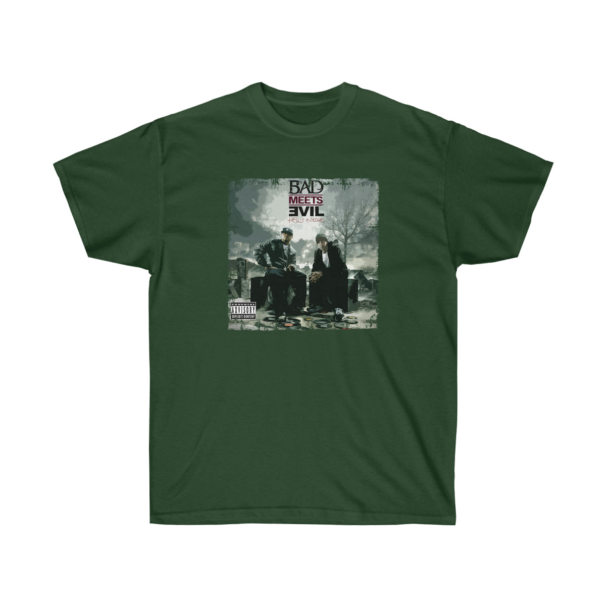 Bad Meets Evil Men T-Shirt - Forest Green, 3XL image