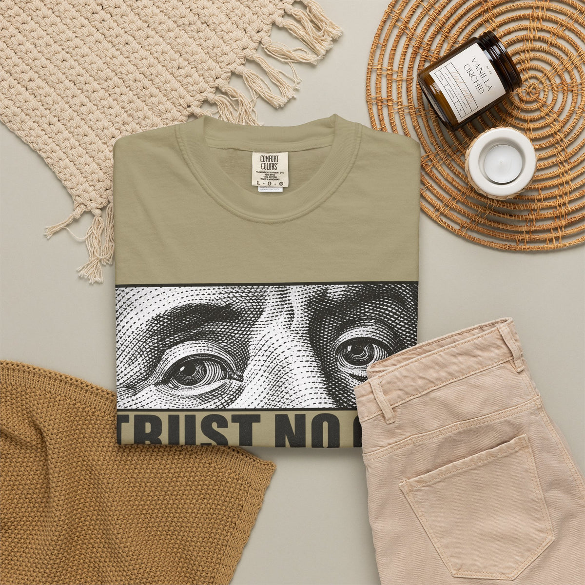 Graphic Print  Unisex Garment-Dyed T-shirt - POD0039 image 43