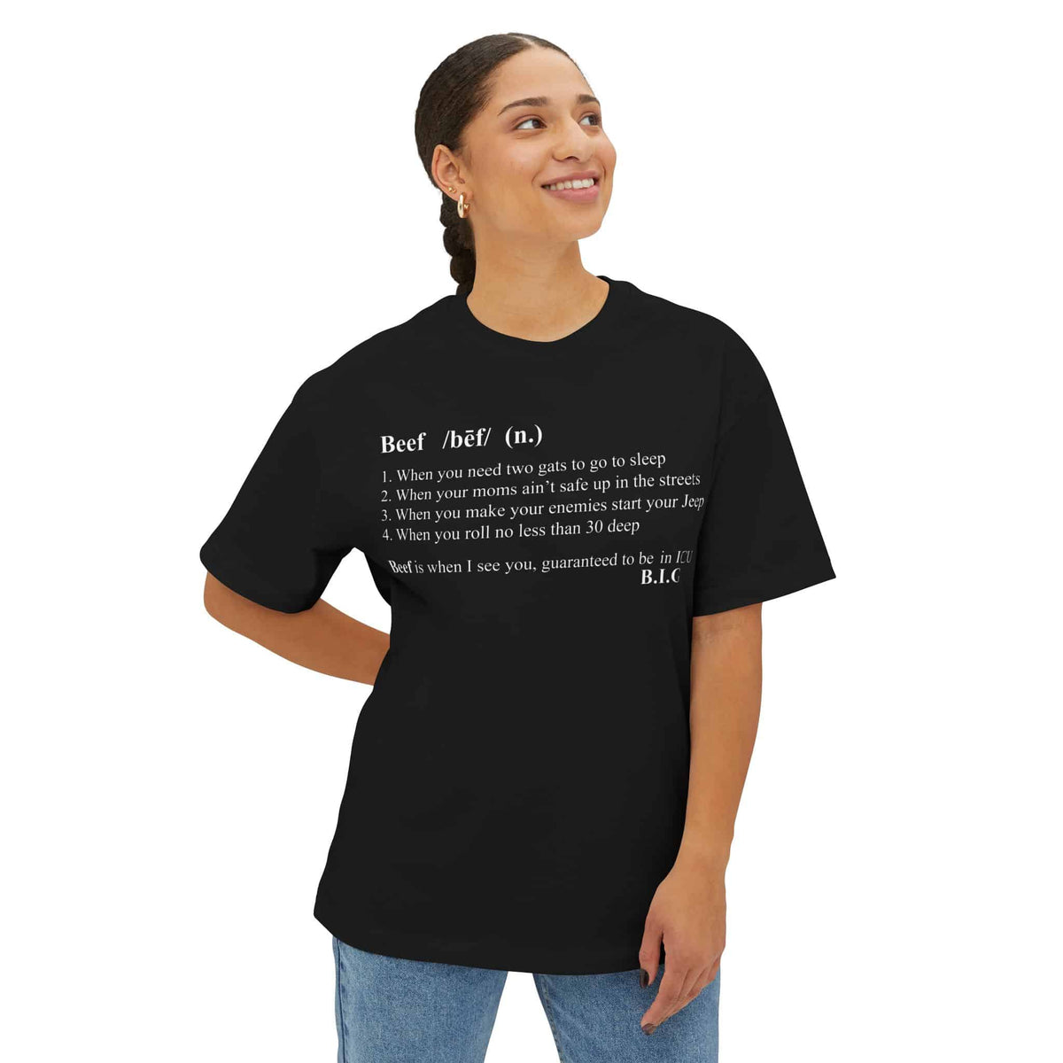 Beef Definition Unisex Oversized Boxy Tee image 3