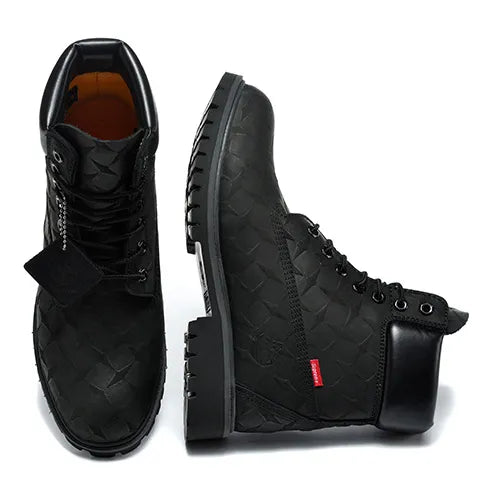 [PREMIUM] SUP x TBL 6-Inch Premium Waterproof Boot 'Embossed Diamond Plate - Black' Shoes Sneakers - nk0005504 image 6