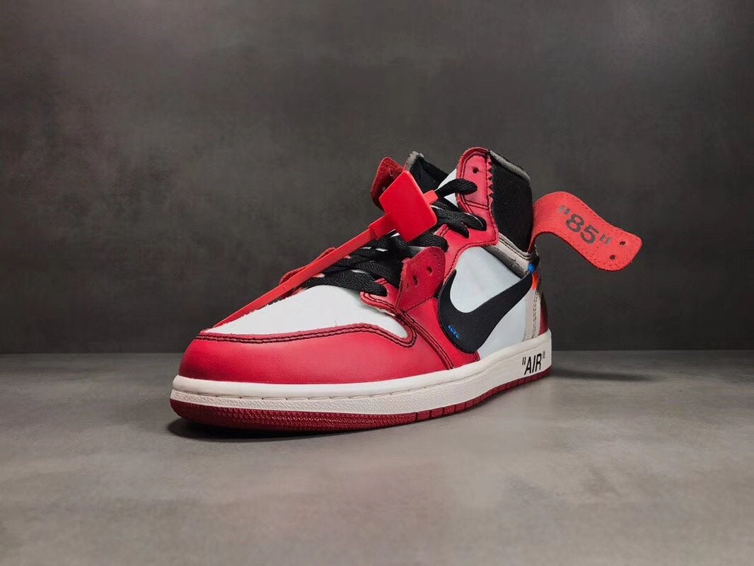 OW x Air Jordan 1 High Chicago Shoes Sneakers – nk000011 image 6