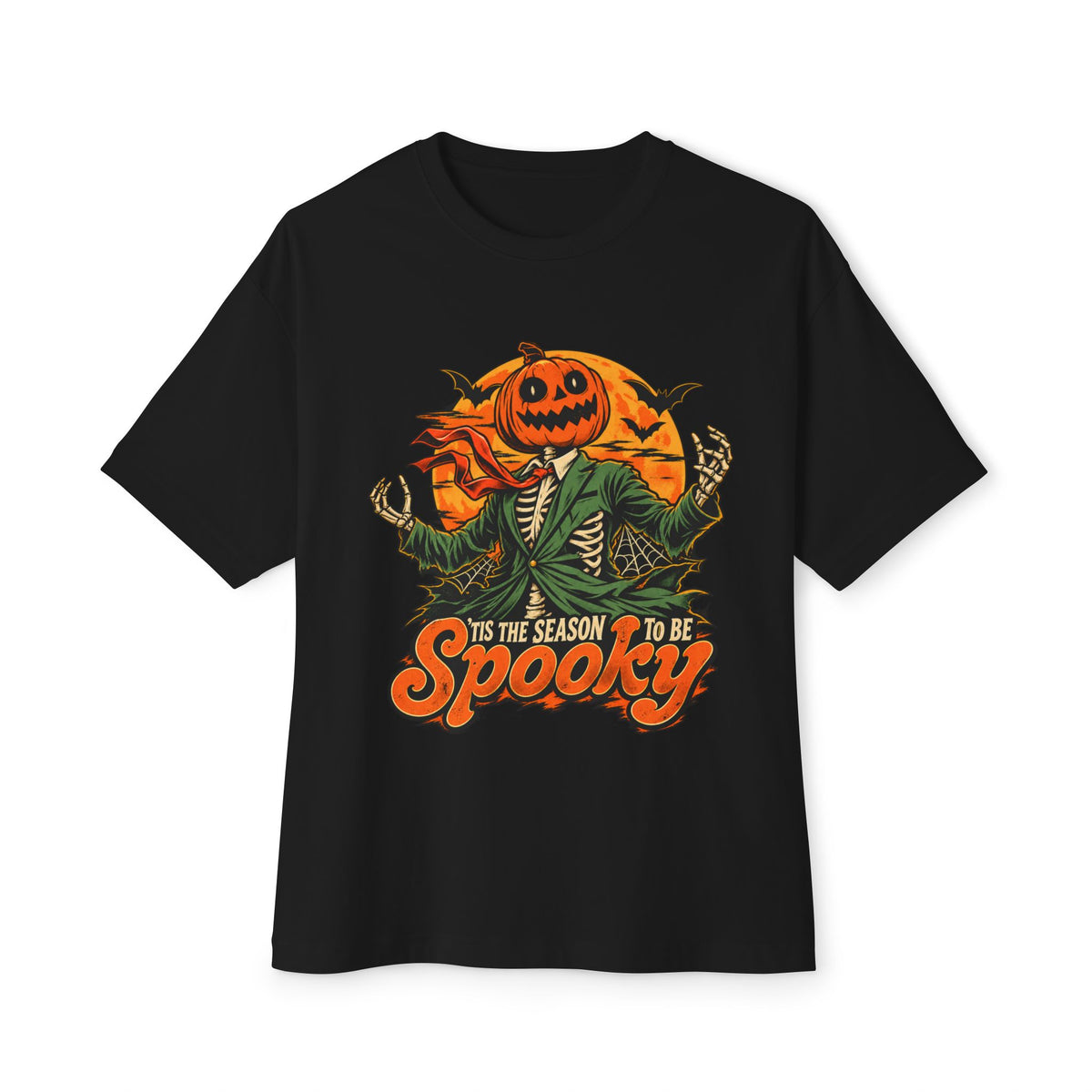 Spooky Season Unisex Oversized Boxy Tee - Black, 2XL image