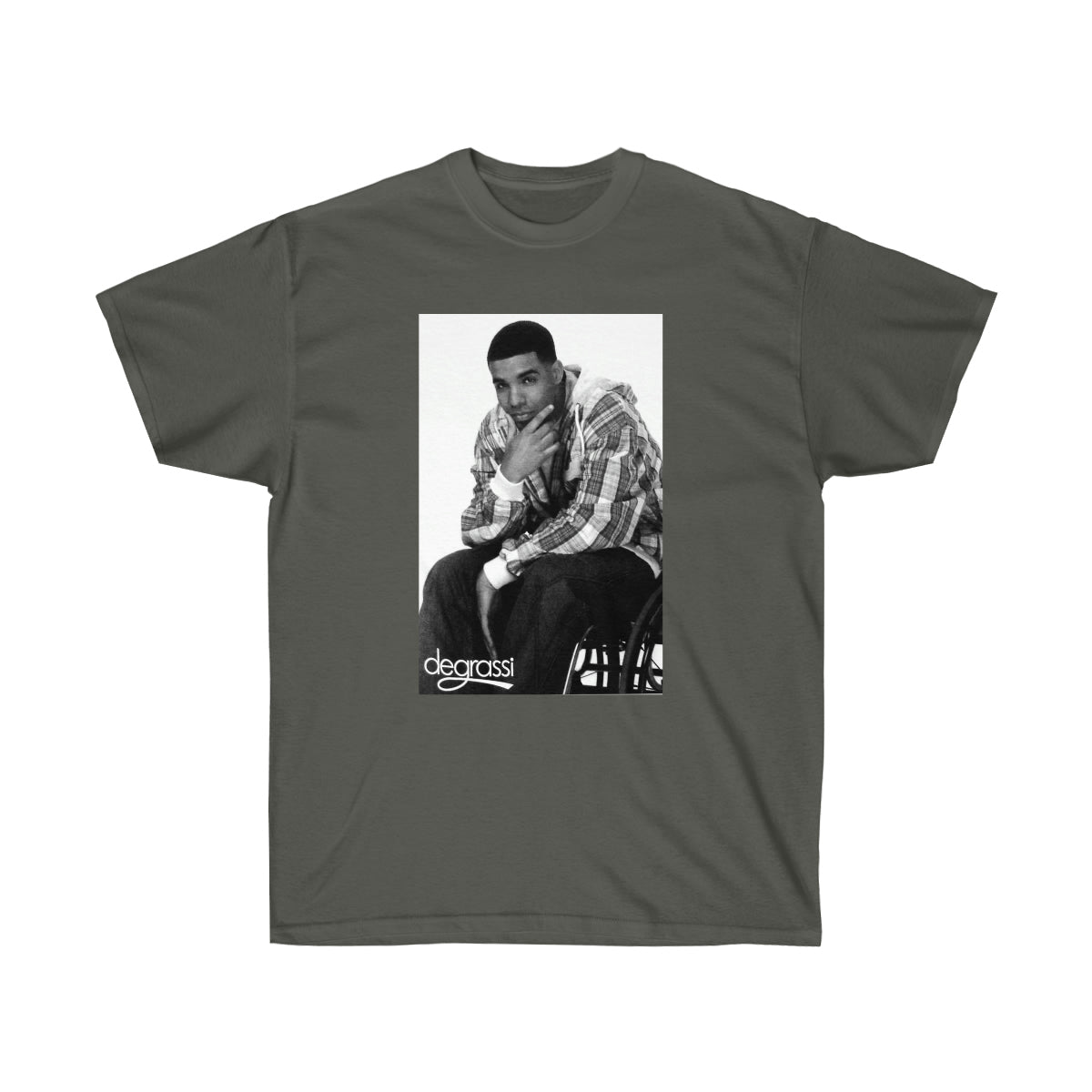 Rap Drake Degrassi Men T-Shirt - Charcoal, XL image