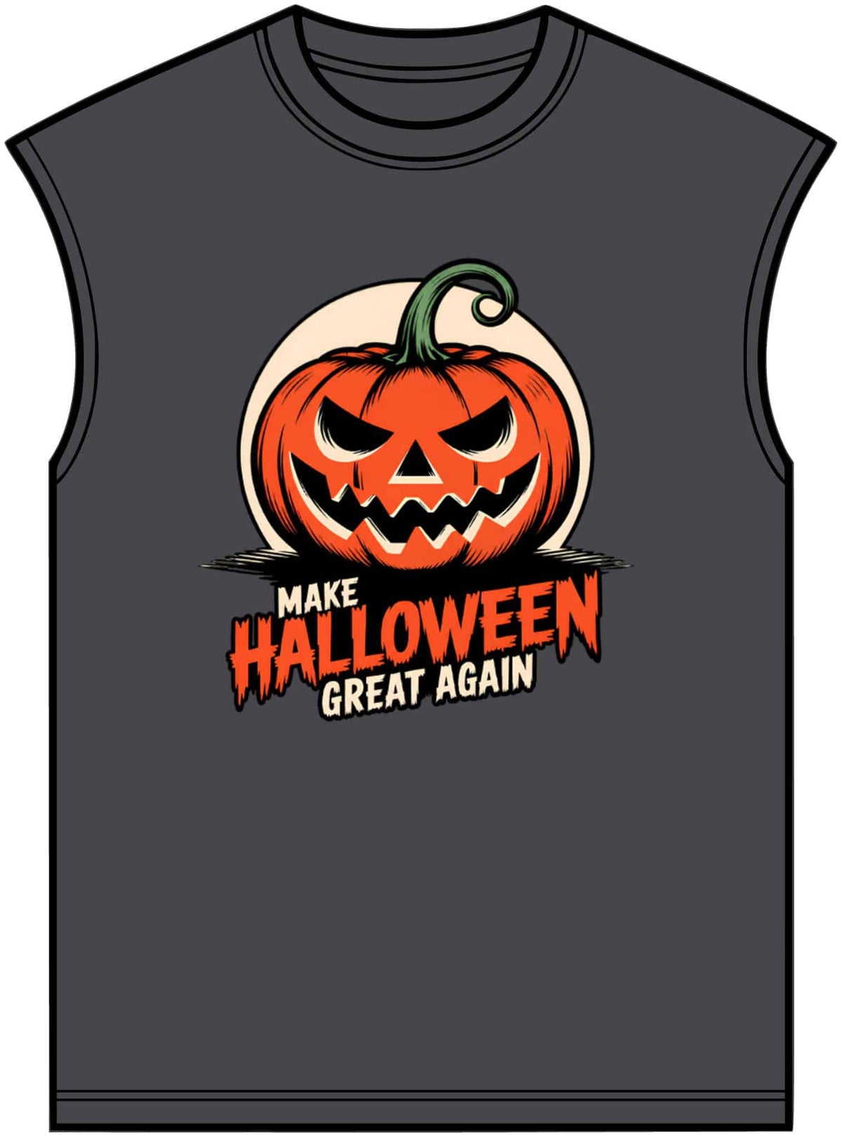 Make Halloween Great Again Unisex Garment-Dyed Muscle Tee image