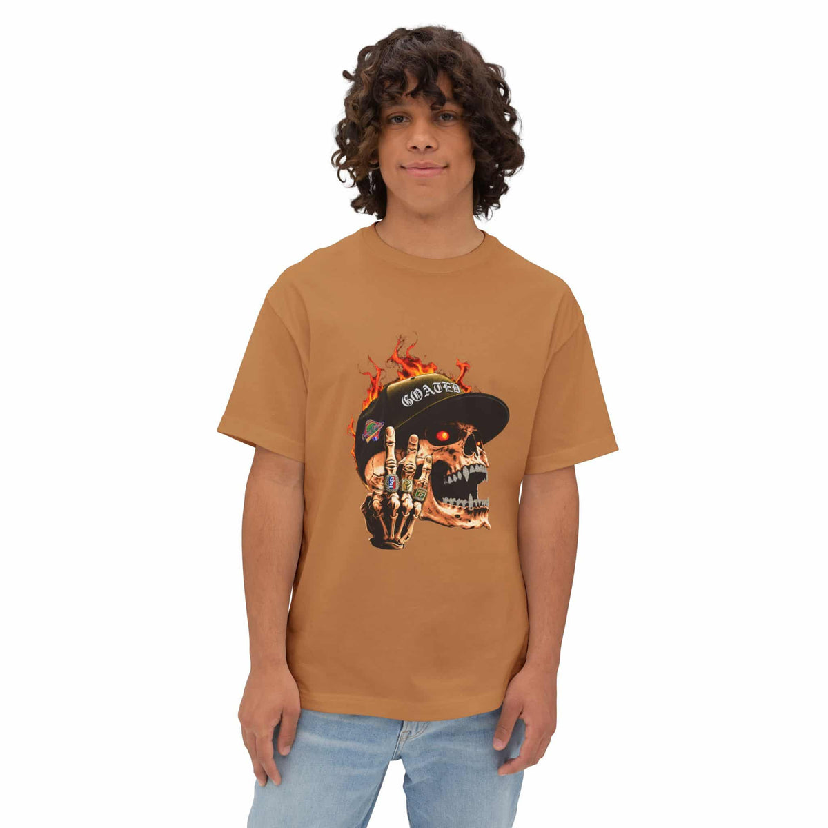 GOATED Skull Unisex Oversized Boxy Tee image 18