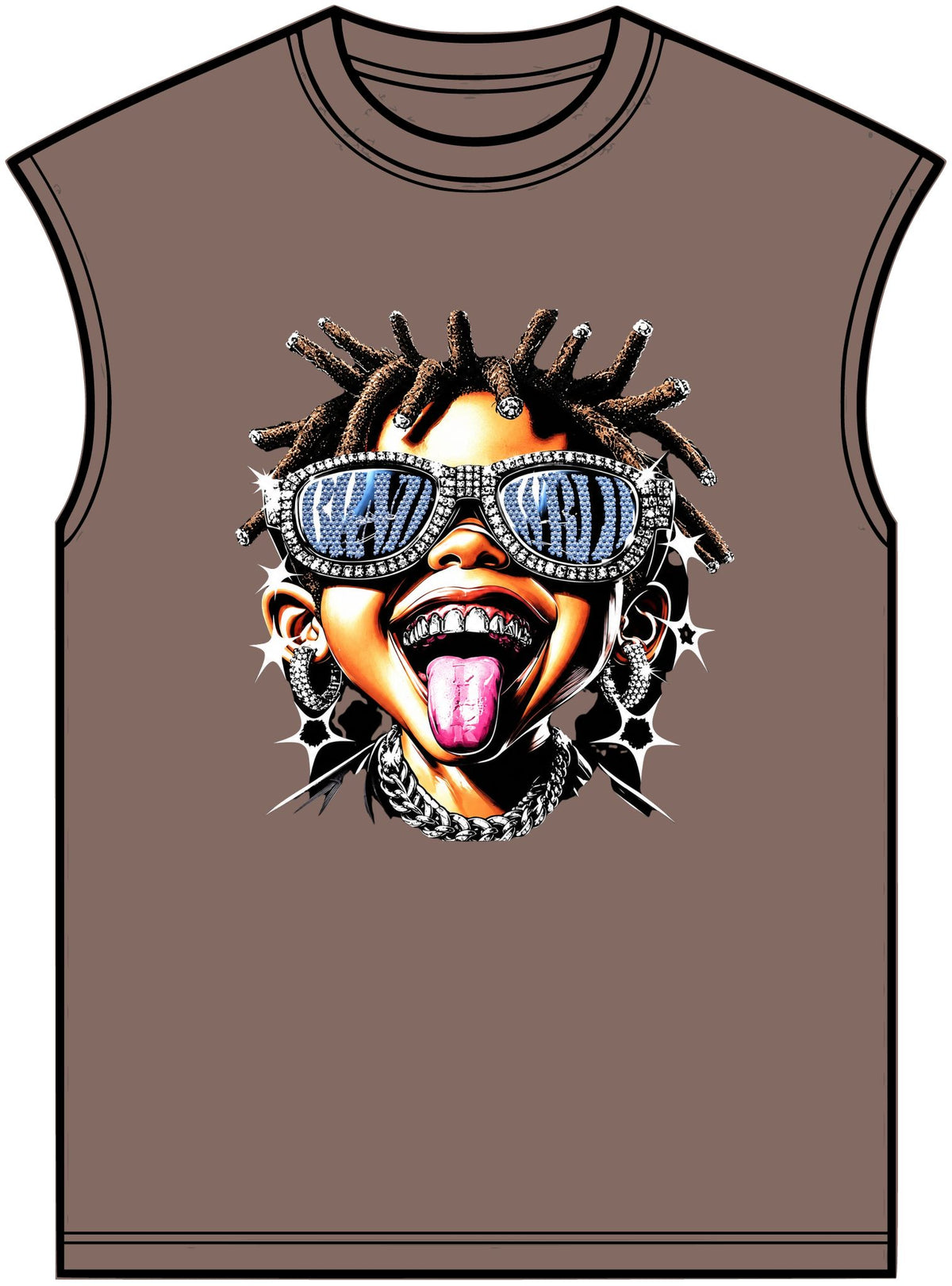 Diamond Drip Unisex Garment-Dyed Muscle Tee image 8