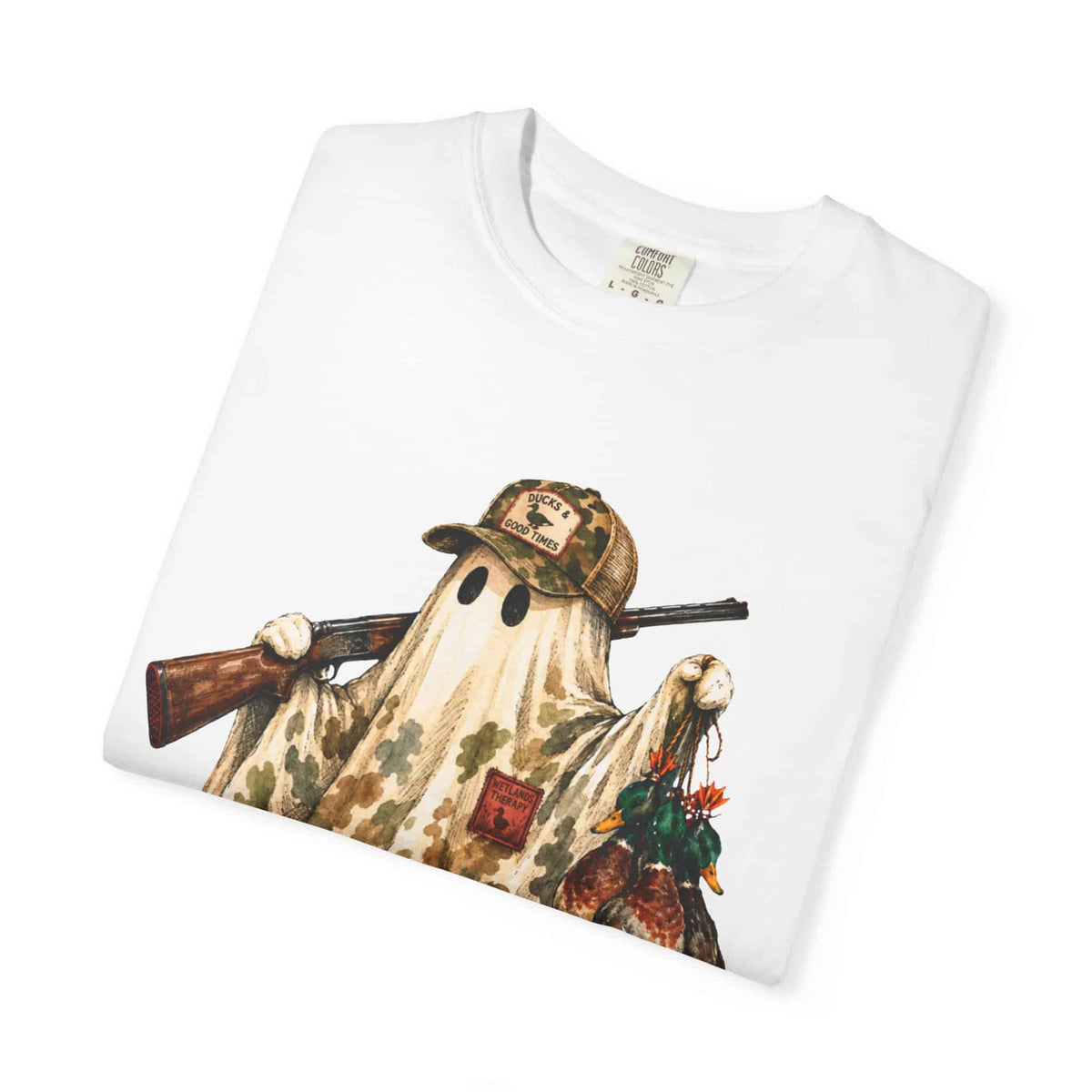 Hunting Season Spooky Camo Mallards Unisex Garment-Dyed T-shirt image 86