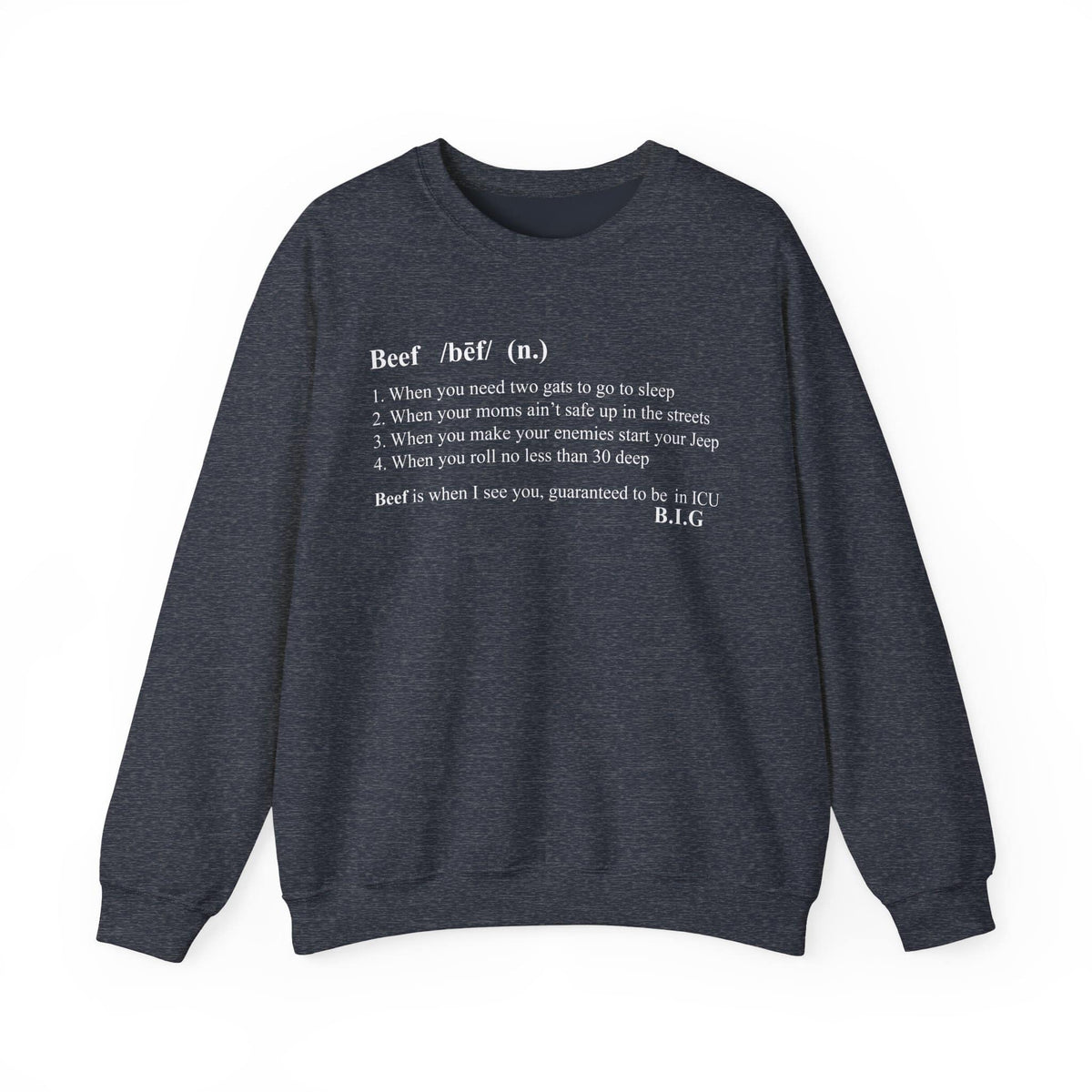 Beef Definition Crewneck Sweatshirt image