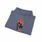 Retro Skater Skeleton Halloween Hooded Sweatshirt image 79