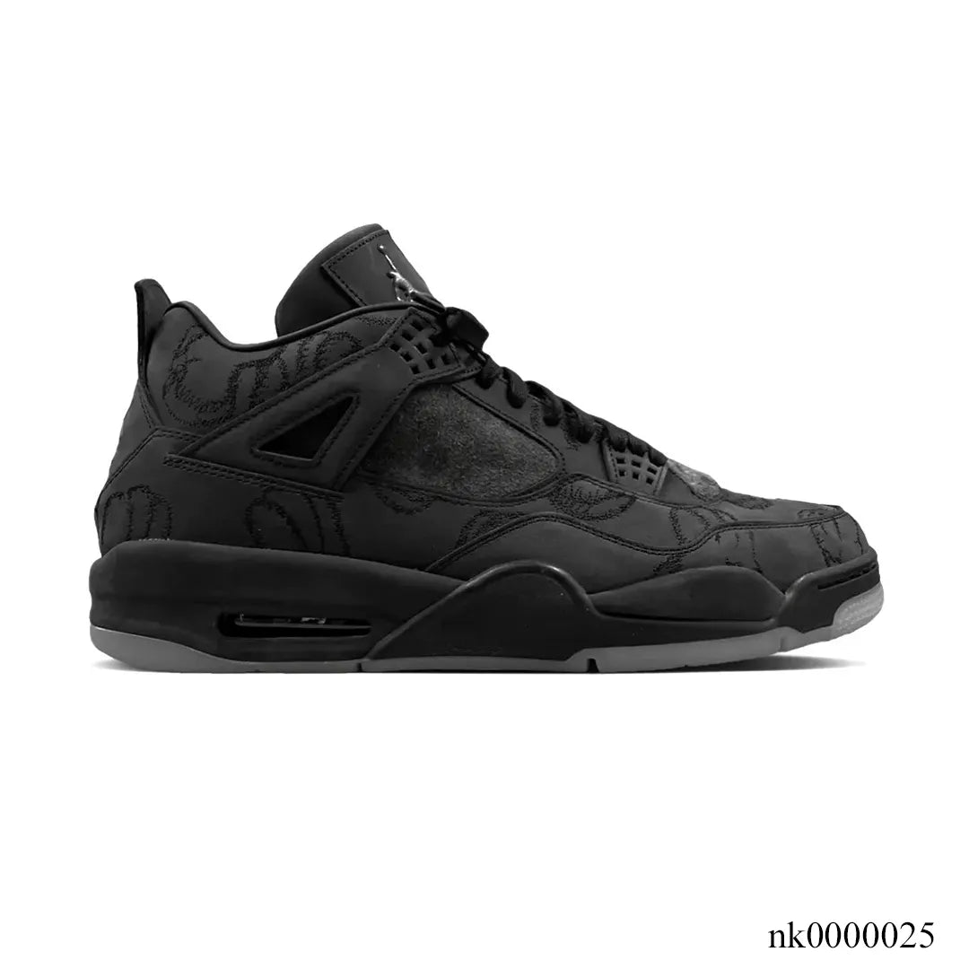 KAWS x AJ 4 Black Shoes Sneakers – nk0000025 image