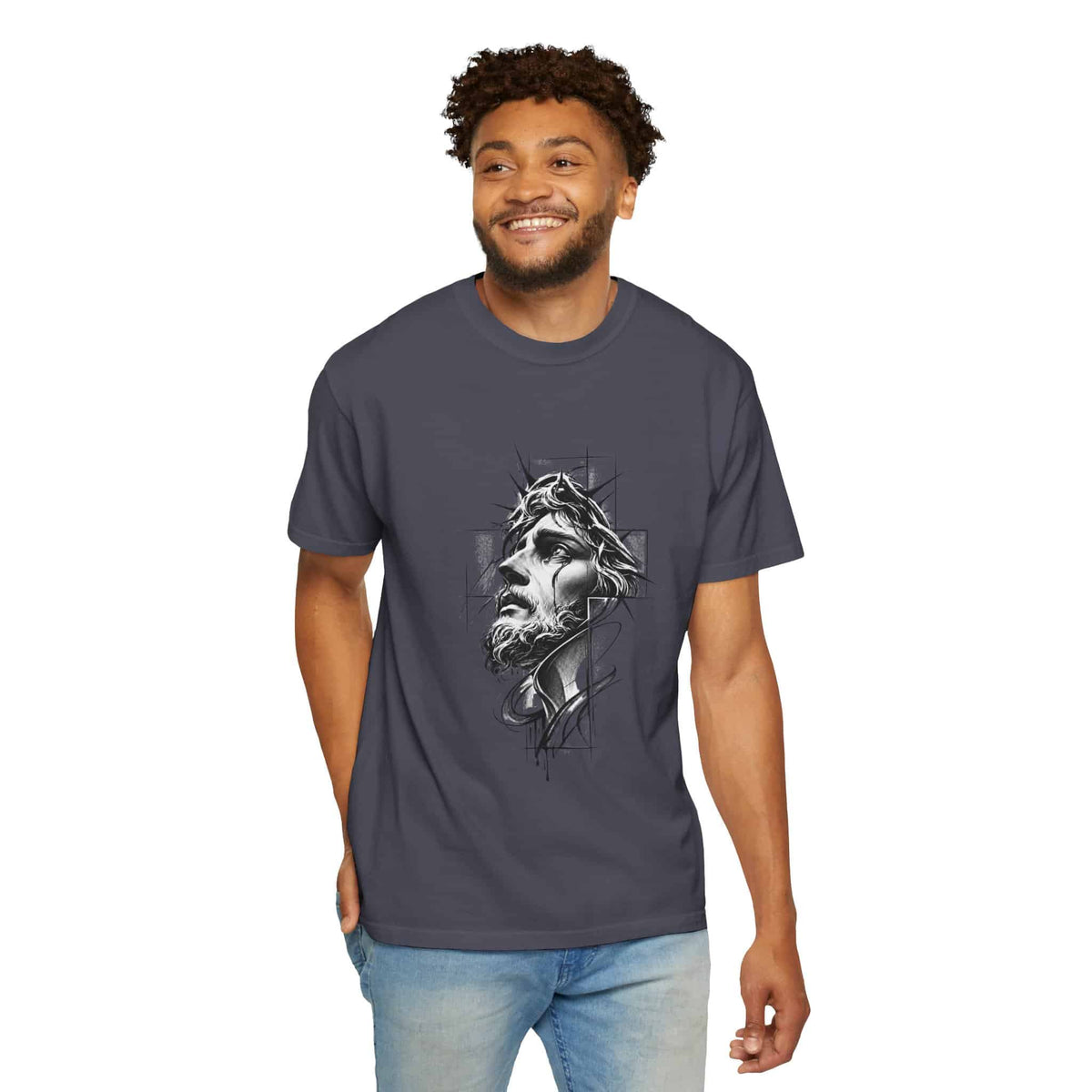 Crown of Faith 1 Unisex Garment-Dyed T-shirt image 94