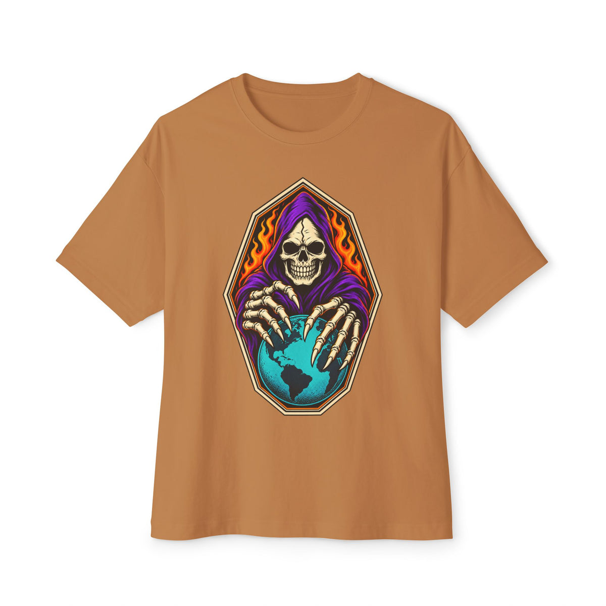 Soul Keeper Unisex Oversized Boxy Tee - Toast, M image