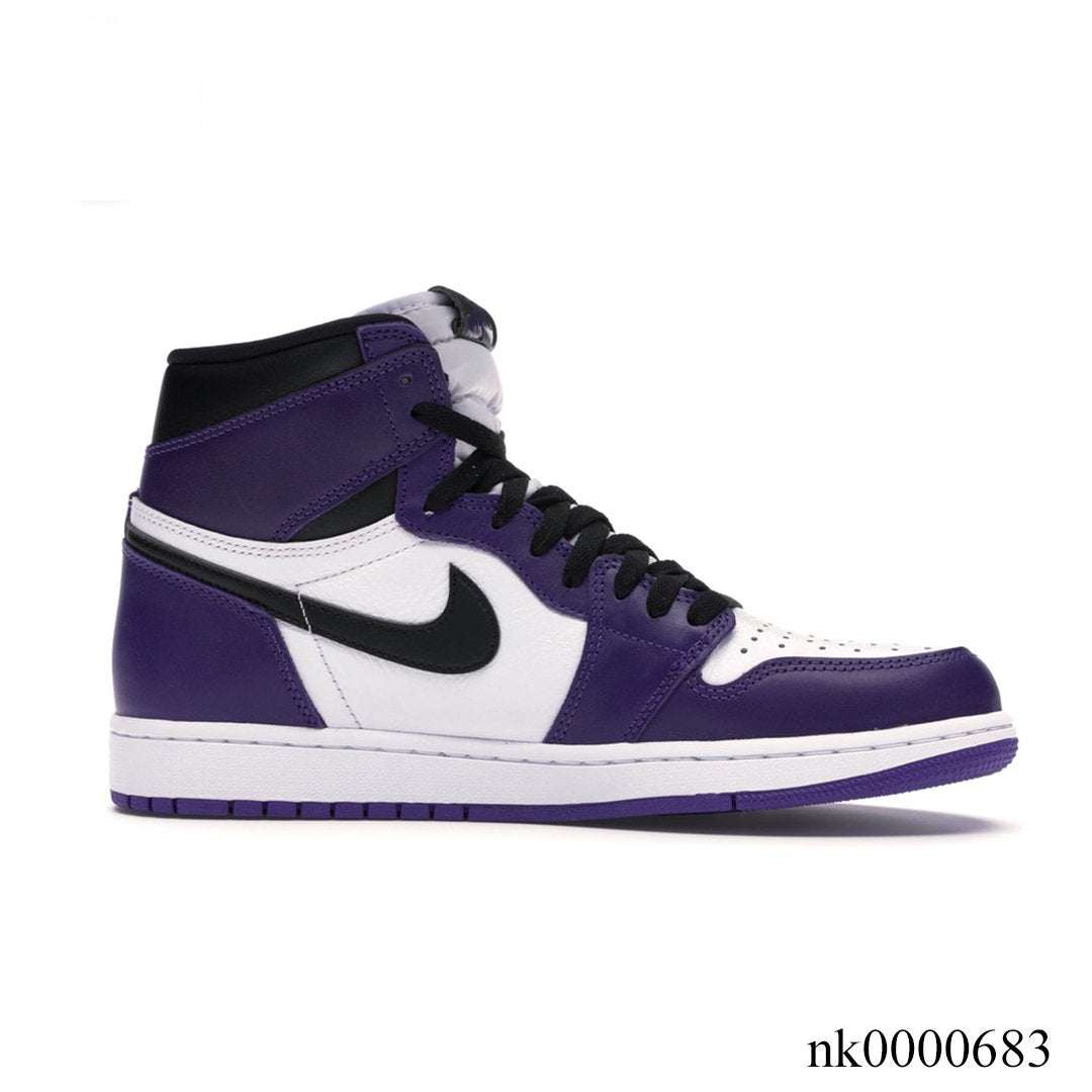 AJ 1 Retro High Court Purple White Shoes Sneakers - nk0000683 image