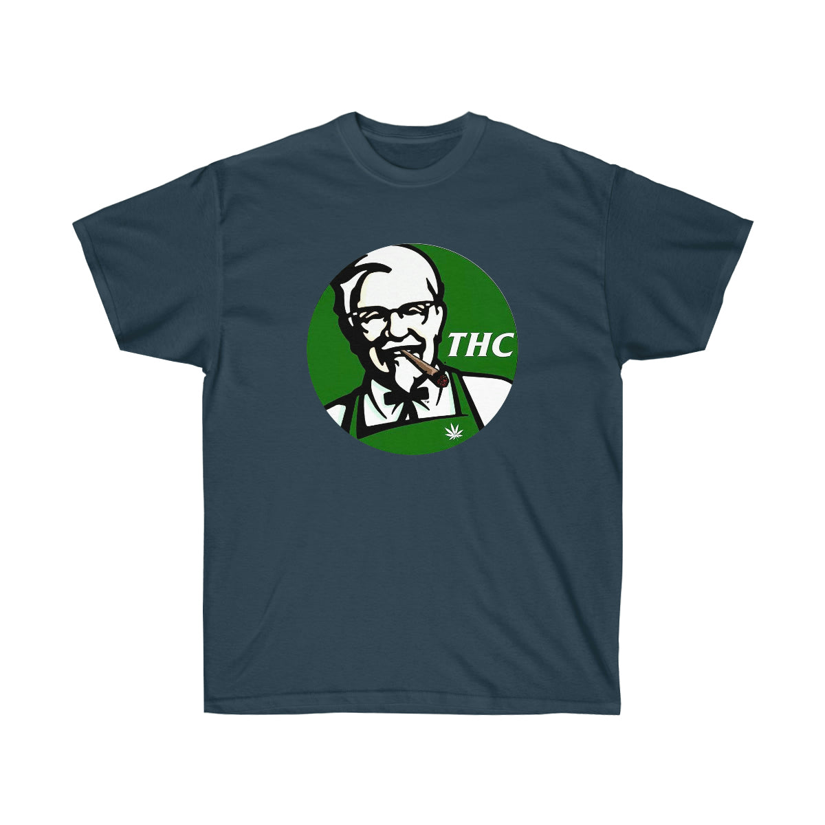 THC King Green Men T-Shirt - Blue Dusk, 3XL image