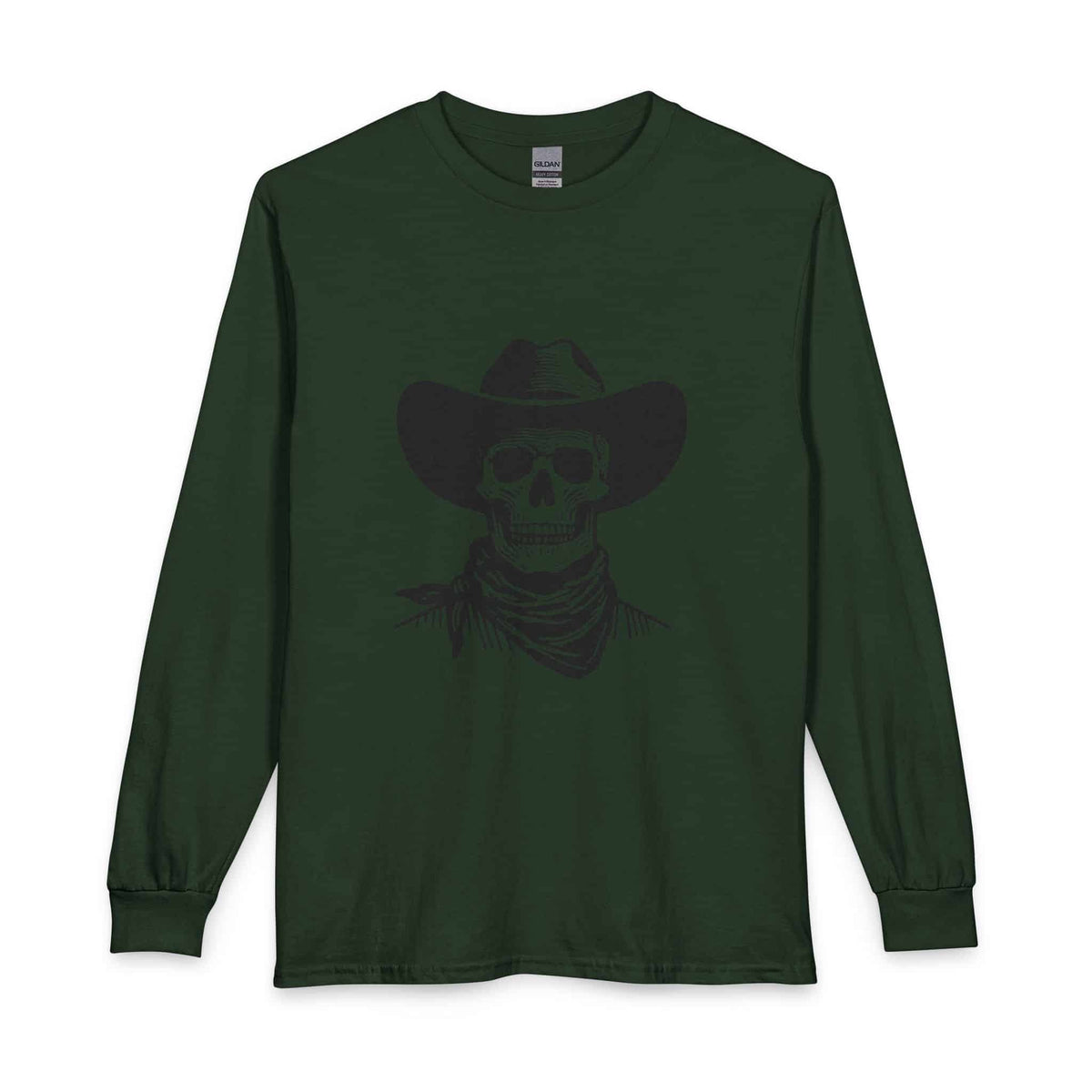 Outlaw Skull Long Sleeve T-Shirt image 16