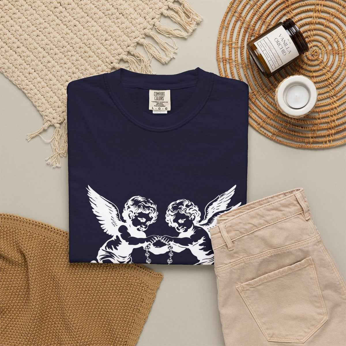 Heavenly Guardians Unisex Garment-Dyed T-shirt image 80