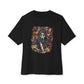 Halloween Horror Unisex Oversized Boxy Tee - Black, 2XL image